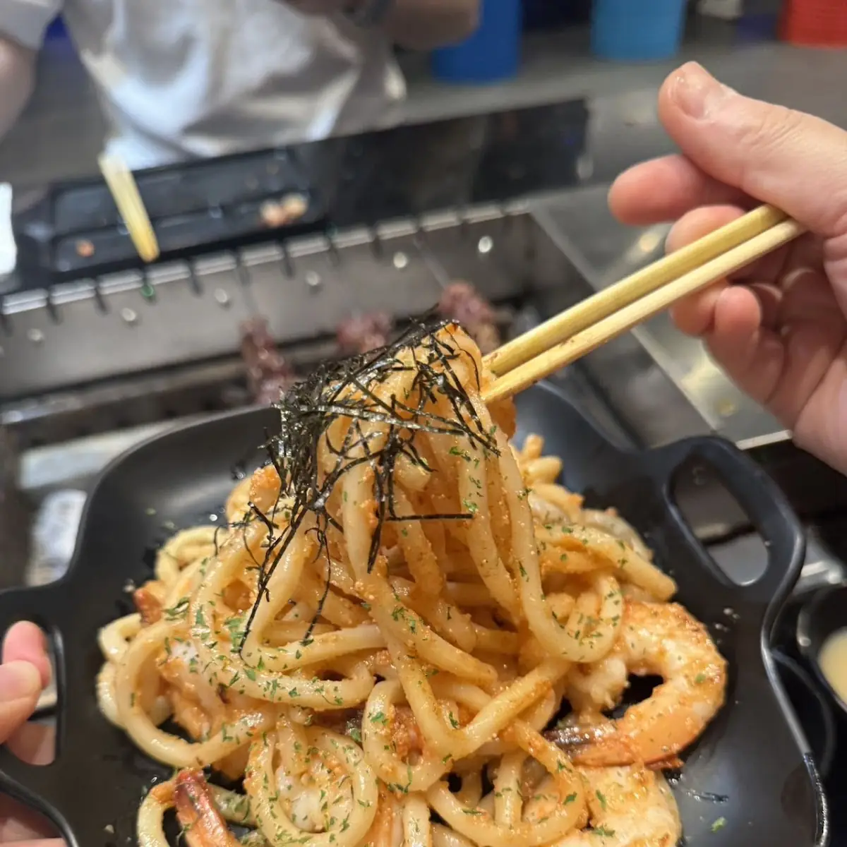 japanese style stir fried udon 日式炒乌冬